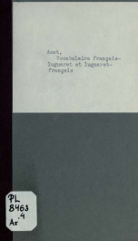 Vocabulaire français-luguaret et luguaret-français, dressé d'après les renseignements fournis par M. Amet_cover