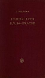 Lehrbuch der Hausa-Sprache_cover