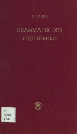 Grammatik des Otjiherero, nebst Wörterbuch_cover