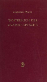 Wörterbuch der Ovambo-Sprache; Osikuan--jama-Deutsch_cover