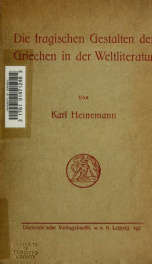 Die tragischen Gestalten der Griechen in der Weltliteratur 01-02_cover