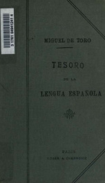 Tesoro de la lengua española ..._cover