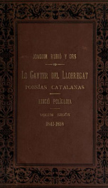 Lo Gayter del Llobregat; poesías. Ed. políglota 2_cover