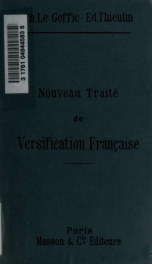 Nouveau traité de versification française_cover