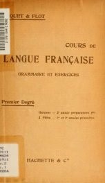 Cours de langue française : grammaire et exercices 02_cover