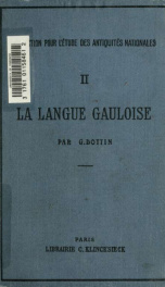 La langue gauloise : grammaire, textes et glossaire_cover