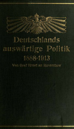 Deutschlands auswärtige Politik, 1888-1913_cover