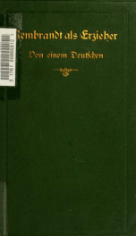 Rembrandt als Erzieher von einem Deutschen_cover