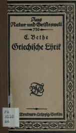 Griechische lyrik_cover