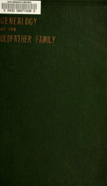 The genealogy of the Oldfather family_cover