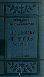 The library of Photius_cover