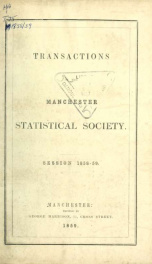 Transactions of the Manchester Statistical Society 1858-59_cover