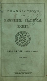 Transactions of the Manchester Statistical Society 1898-99_cover