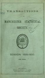 Transactions of the Manchester Statistical Society 1899-1900_cover