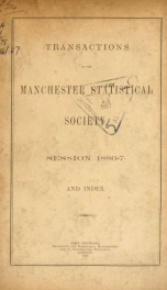 Transactions of the Manchester Statistical Society 1886-87_cover