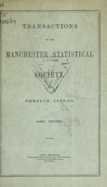 Transactions of the Manchester Statistical Society 1888-89_cover