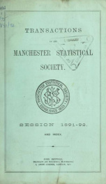 Transactions of the Manchester Statistical Society 1891-92_cover