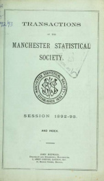 Transactions of the Manchester Statistical Society 1892-93_cover