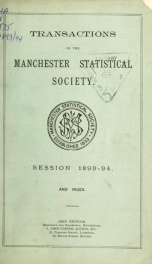 Transactions of the Manchester Statistical Society 1893-94_cover