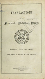 Transactions of the Manchester Statistical Society 1889-90_cover