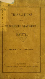 Transactions of the Manchester Statistical Society 1867-1868_cover
