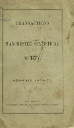 Transactions of the Manchester Statistical Society 1874-1875_cover