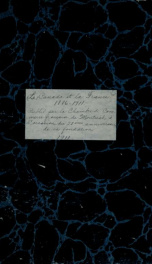 Le Canada et la France, 1886-1911. [Préparé par Maurice Trembley] Publié par la Chambre de commerce française de Montréal, à l'occasion du 25ème anniversaire de sa fondation_cover