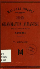 Grammatica albanese. Con le poesie rare di Variboba_cover