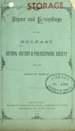 Proceedings and reports 1886-1887_cover