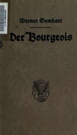 Der Bourgeois; zur Geistesgeschichte des modernen Wirtschaftsmenschen_cover