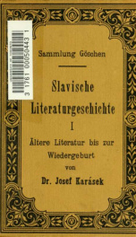 Slavische Literaturgeschichte 1_cover