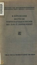 Grundriss der Geschichtswissenschaft zur Einführung in das Studium der Deutschen Geschichte des Mittelalters und der Neuzeit v.02 pt.01_cover