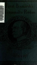 Fürst Bismarck's gesammelte Reden 1_cover