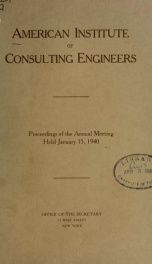 Proceedings of annual meeting 1940_cover