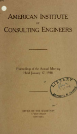 Proceedings of annual meeting 1938_cover