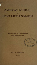 Proceedings of annual meeting 1936_cover