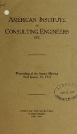 Proceedings of annual meeting 1933_cover