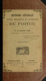 Histoire générale, civile, religieuse et littéraire du Poitou 3_cover