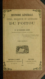 Histoire générale, civile, religieuse et littéraire du Poitou 8_cover