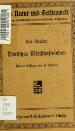 Deutsches Wirtschaftsleben auf geographischer Grundlage. Neubearb. von Hans Reinlein_cover