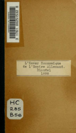 L'essor économique de l'empire allemand. Conférence faite au Musée social le 21 décembre 1897_cover