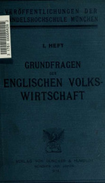 Grundfragen der englischen Volkswirtschaft_cover