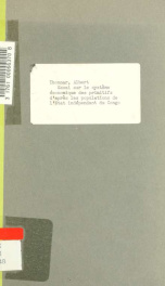 Essai sur le système économique des primitifs d'après les populations de l'État indépendant du Congo_cover