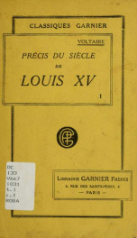 Précis du siècle de Louis XV : et Histoire du parlement de Paris 1_cover