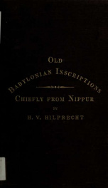 The Babylonian Expedition of the University of Pennsylvania. Series A: Cuneiform texts 1, Pt. 2_cover