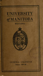 General calendar 1921-22_cover