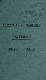 General calendar 1904-05_cover