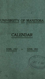 General calendar 1902-03_cover