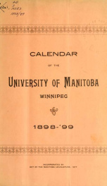 General calendar 1898-99_cover