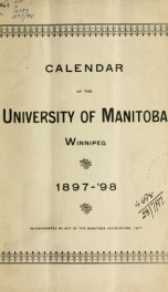 General calendar 1897-98_cover